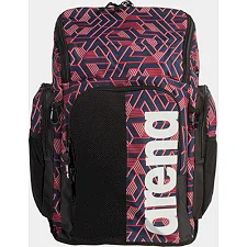 Спортивный рюкзак Arena SPIKY III BACKPACK 45 ALLOVER 45L черный, бордовый 54x36x27 см