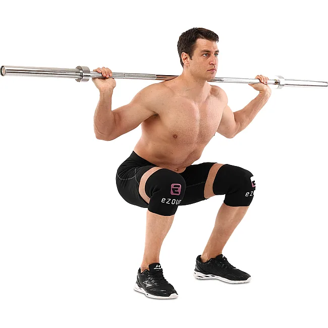 Наколенники для приседа и пауэрлфтинга 2штуки SQUAT KNEECAP EZOUS A-01 (Черный)