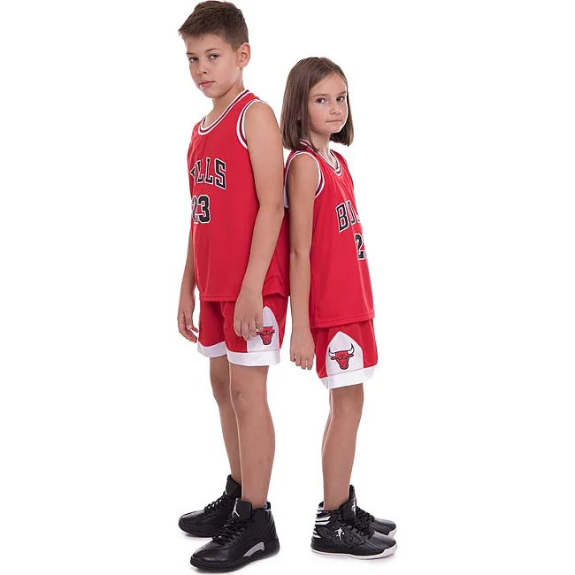 Детская баскетбольная форма
 NBA клуб Chicago Bulls 23 5351 (Красный-белый)