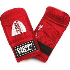 Розпродаж! Снарядні рукавички (млинці) Green Hill Pro (Червоний)