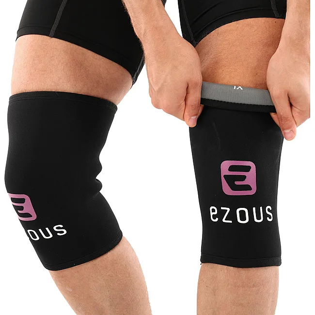 Наколенники для приседа и пауэрлфтинга 2штуки SQUAT KNEECAP EZOUS A-01 (Черный)