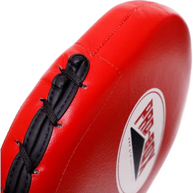 Ракетка хлопушка для тхэквондо одинарная кожаная PRO-BOX BO-0590 1шт (Черный)