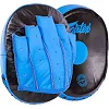 Мини-лапа боксерская изогнутая тренировочная кожа FAIRTEX BO-9483 20x17x4.5см 2штуки (Черный-синий)