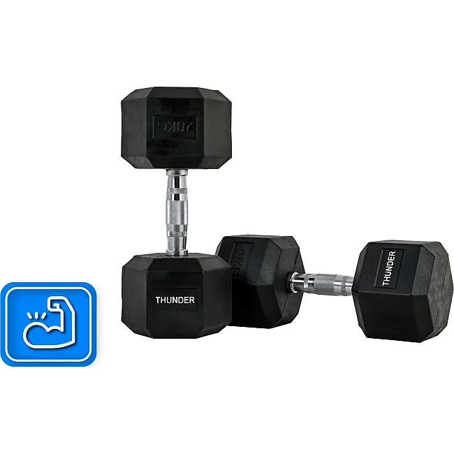 Гантель шестигранна THUNDER 20 кг (1шт)