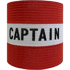 Повязка капитанская META Armband Striped Junior красный, белый OFSM