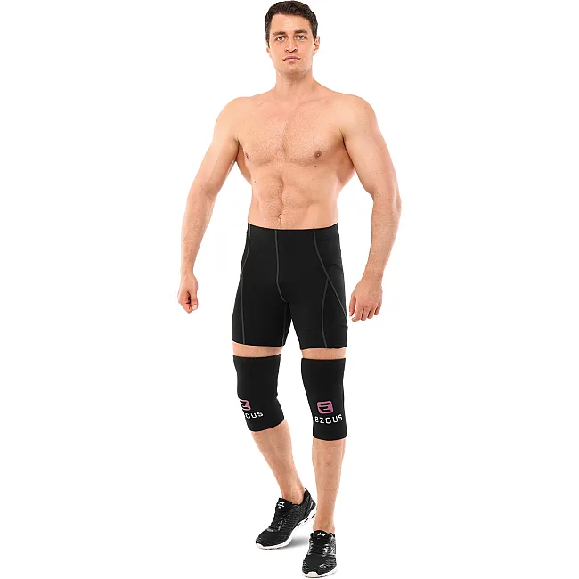 Наколенники для приседа и пауэрлфтинга 2штуки SQUAT KNEECAP EZOUS A-01 (Черный)