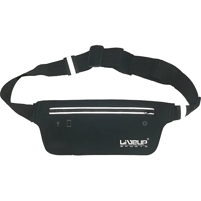 Пояс для бігу WAIST PACK чорний 34x9см