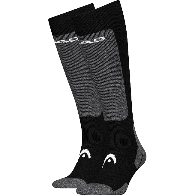 Шкарпетки гірськолижн Head ELEMENTS SKI KNEEHIGH 2P чорний