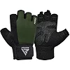 Перчатки для фитнеса RDX W1 Half Army Green Plus