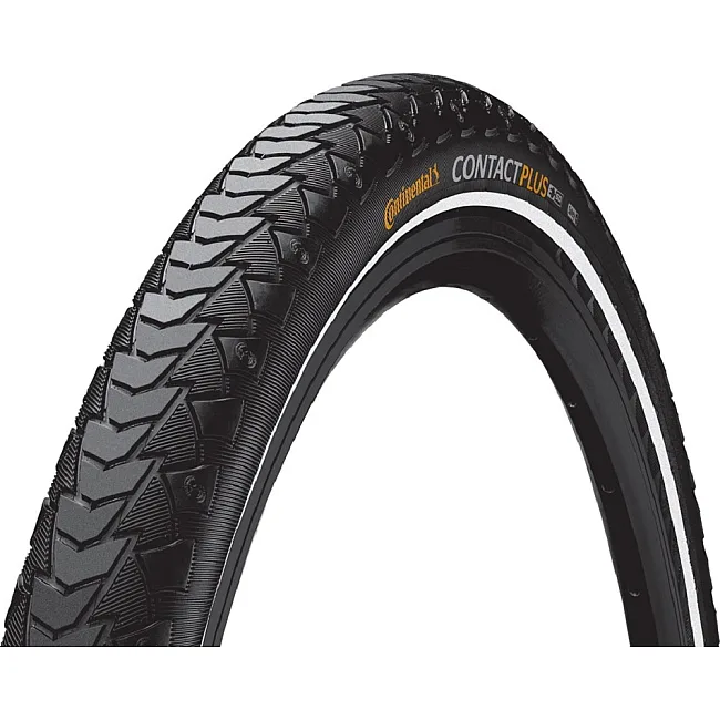 Покрышка Continental eContact Plus 28 x 2.20 черная нескладная светоотражающая