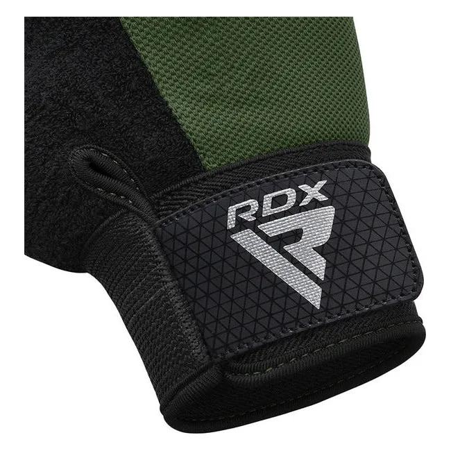 Перчатки для фитнеса RDX W1 Half Army Green Plus