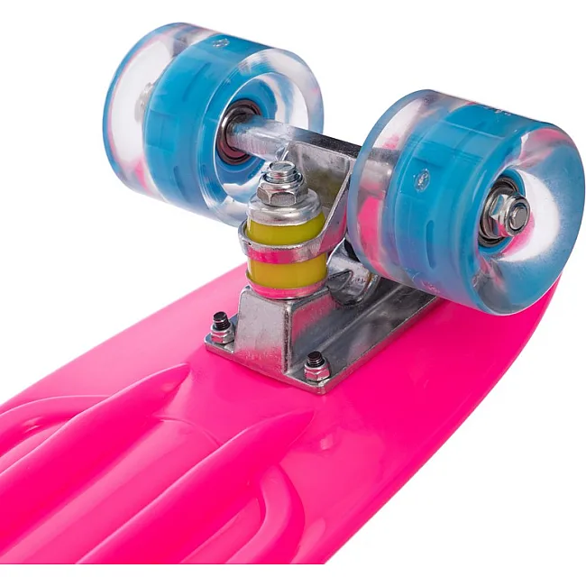 Пенни борд Penny Board круизер пластиковый со светящимися колесами 22