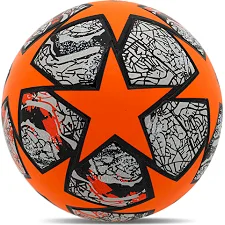Футбольный мяч SP-SPORT FB-8849 №5 PU (Серый-оранжевый)