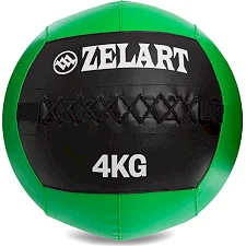 М'яч набивний медичний для кросфіту WALL BALL ZELART FI-5168-4 4кг