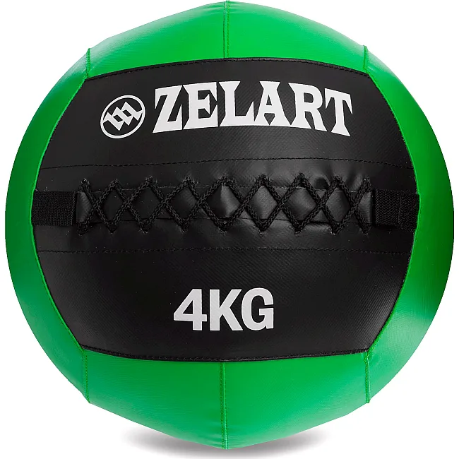 Мяч набивной медицинский для кроссфита WALL BALL ZELART
 FI-5168-4 4кг