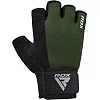 Перчатки для фитнеса RDX W1 Half Army Green Plus