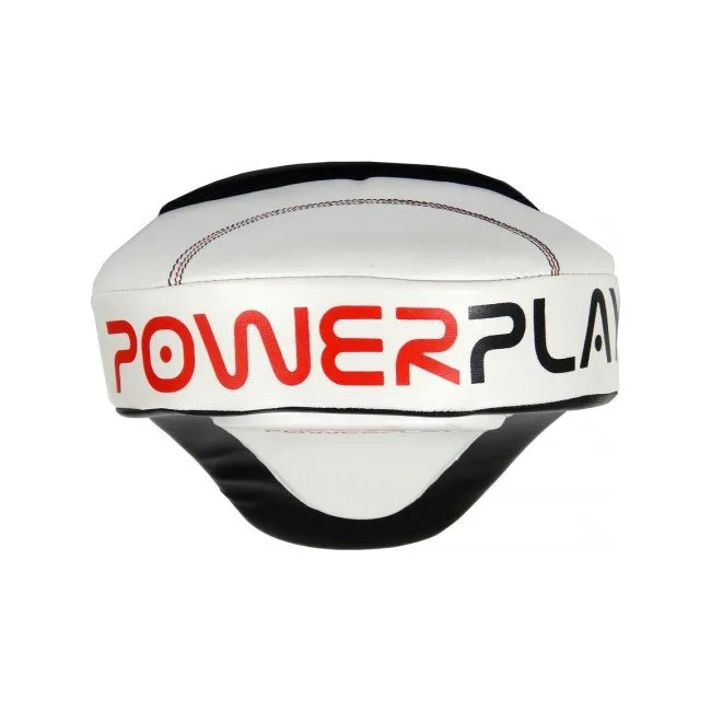 Боксерские лапы POWERPLAY 3042 черно-белые PU 