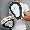Боксерские лапы POWERPLAY 3042 черно-белые PU 