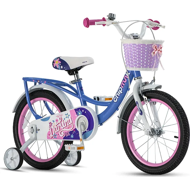 Детский велосипед ROYALBABY Chipmunk Darling 18", OFFICIAL UA, синий