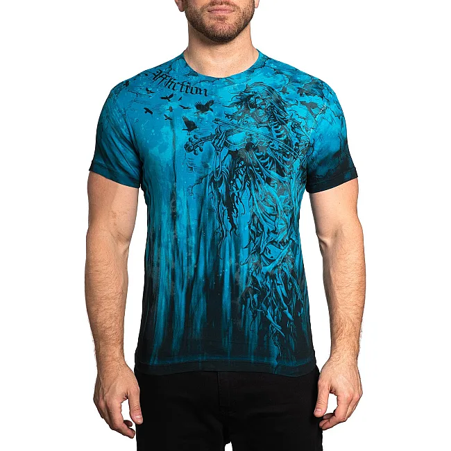 Футболка AFFLICTION Death Tune Bluejay