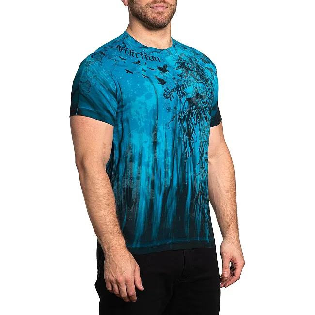 Футболка AFFLICTION Death Tune Bluejay