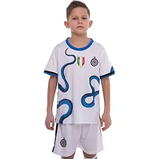 Футбольна форма дитяча з символікою клубу INTER MILAN гостьова 2022 SP-PLANETA CO-3746 8-14років