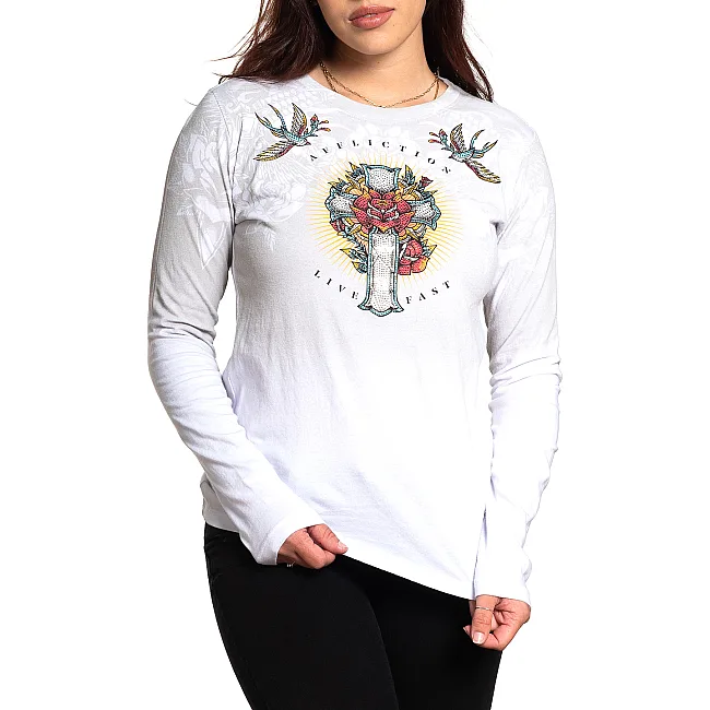 Женский лонгслив Devoted to Glory AW24259 White