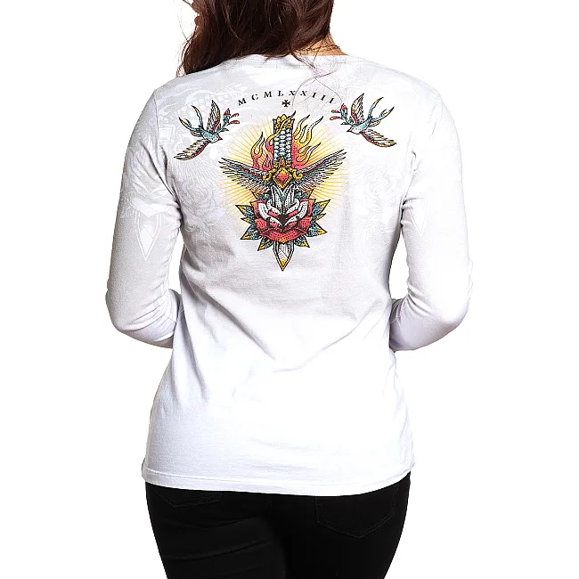 Женский лонгслив Devoted to Glory AW24259 White