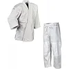 Кимоно для дзюдо Adidas Club J350P (белое с серебряными полосами на плечах)