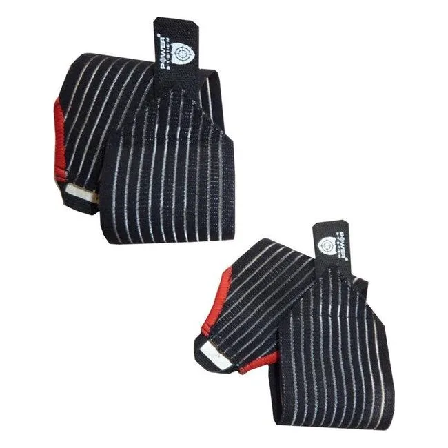 Кистьові бинти POWER SYSTEM PS-6000 Elastic Wrist Support Black/Red (пара)