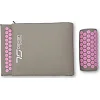 Массажный акупунктурный коврик 7SPORTS Premium+ MTA-1 с подушкой серо-розовый 130x50см.