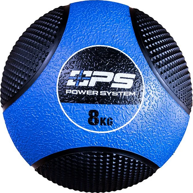 Медицинбол (медбол) POWER SYSTEM PS-4138 8кг. Black/Blue