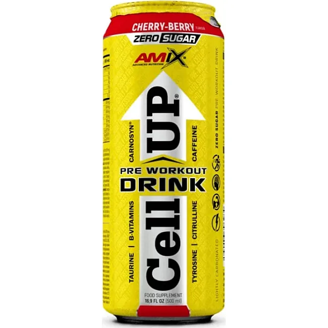 Напиток AmixPro CellUP Pre Workout 1/12 500 мл - вишня-ягоды