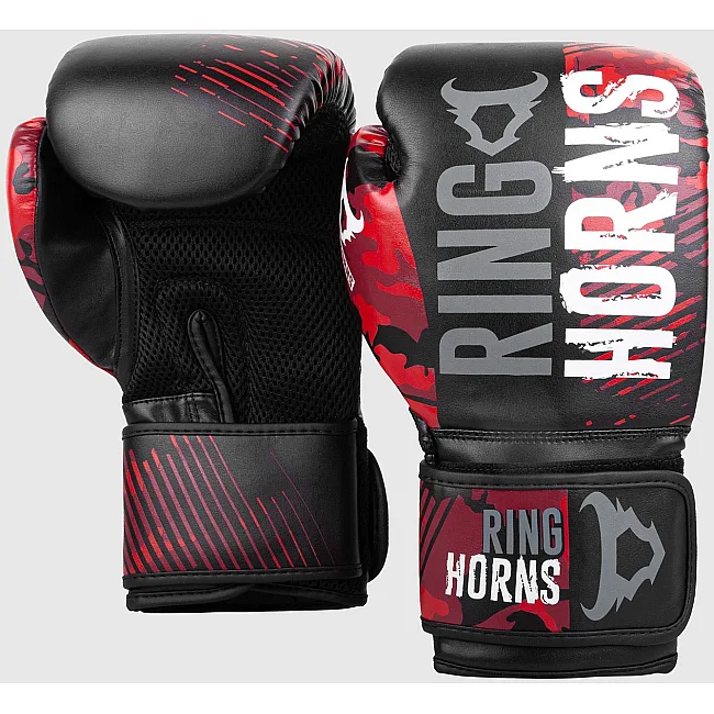 Перчатки для бокса RINGHORNS Charger Camo Black Red