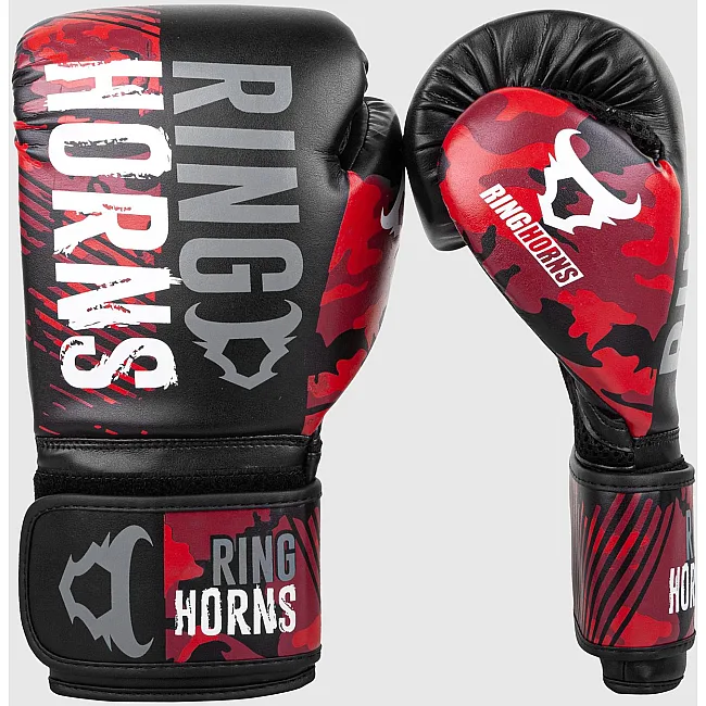 Перчатки для бокса RINGHORNS Charger Camo Black Red