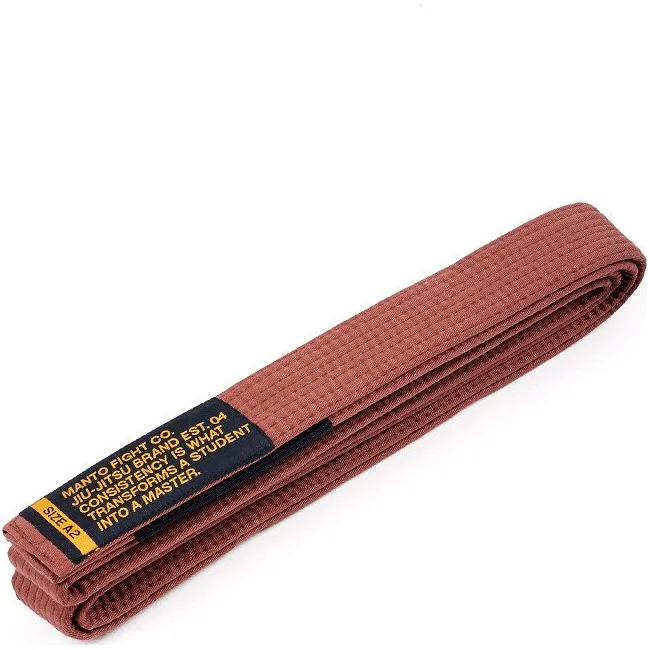 Пояс для кимоно MANTO Belt BJJ Motto Brown