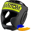 Шлем для бокса PHANTOM APEX Full Face Neon One Size Black/Yellow (капа в подарок)