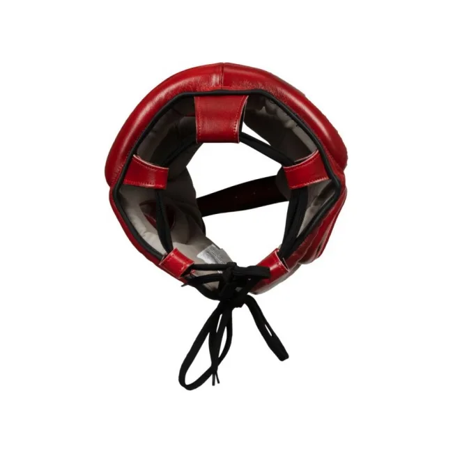 Шлем для бокса TITLE Blood Red Leather Sparring
