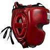 Шлем для бокса TITLE Blood Red Leather Sparring