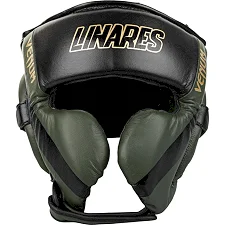 Шлем для бокса VENUM Pro Boxing Linares Edition Khaki Black Gold