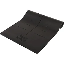 Коврик для фитнеса и спорта PU резина MADWAVE M137004 (Черный)