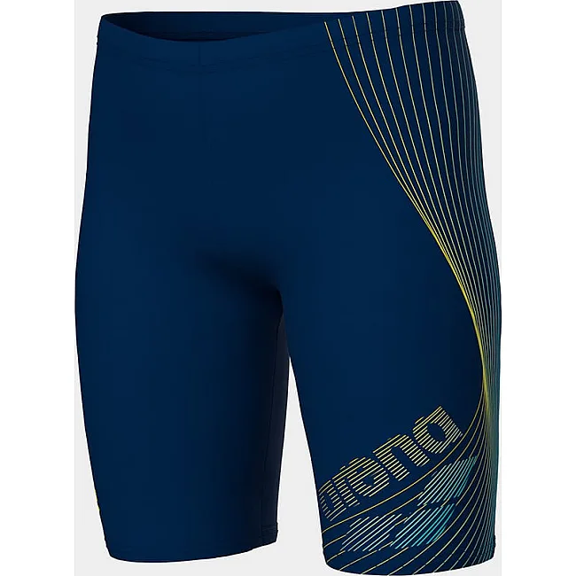 Плавки для хлопчиків Arena DESIGN SWIM JAMMER темно-синій, жовтий (для дітей)
