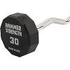 Штанга неразборная с фиксированным весом изогнутая PEV HAMMER STRENGHT TA-9978-30 (Черный)