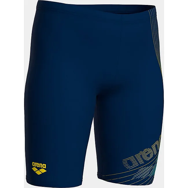 Плавки для хлопчиків Arena DESIGN SWIM JAMMER темно-синій, жовтий (для дітей)