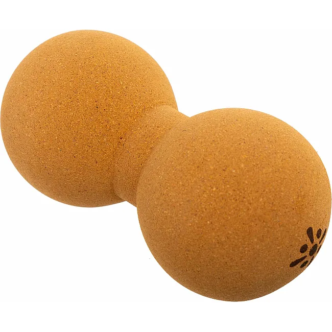 Мяч массажный пробковый двойной для МФР и самомассажа Duoball BLOOM LB7128 ø7,7см cветло-коричневый (Светло-коричневый)
