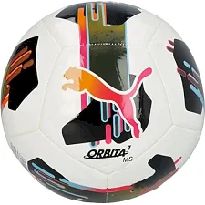 Футбольний м'яч Puma Orbita 7 MS білий, чорний, рожевий