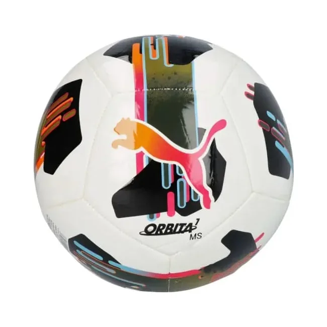 Футбольний м'яч Puma Orbita 7 MS білий, чорний, рожевий