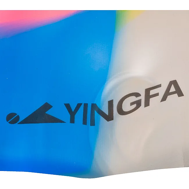 Шапочка для басейну силіконова для дорослих YINGFA CAMOUFLAGE C0065 (Золотий-синій)