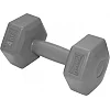 Гантель композитна PowerPlay 4124 Hercules 4 кг. Сіра (1 шт.)