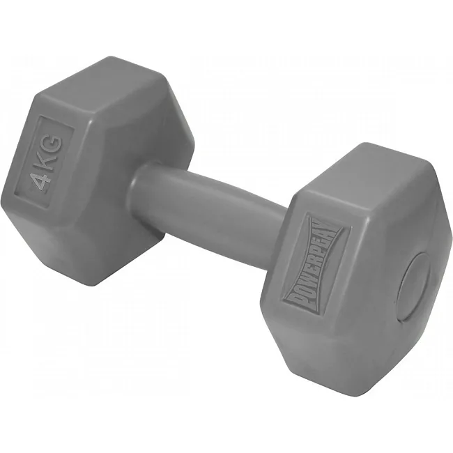 Гантель композитна PowerPlay 4124 Hercules 4 кг. Сіра (1 шт.)
